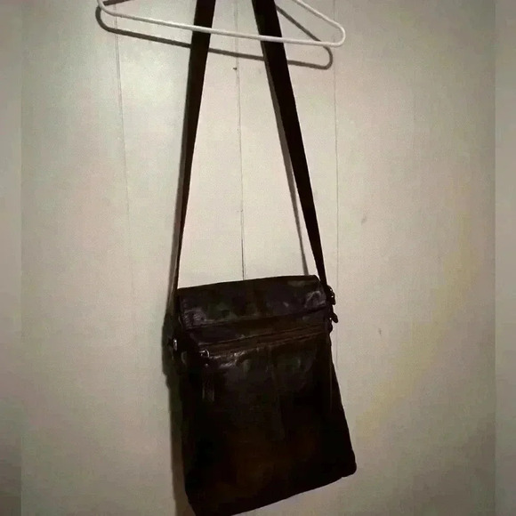 Jack Georges Spikes & Sparrow North / South Luxurious Leather Messenger Bag - Picture 12 of 15